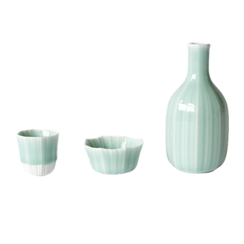 鍋島青磁 酒器セット