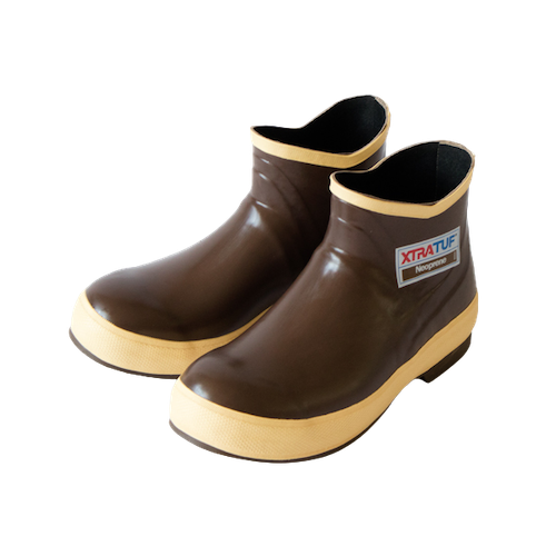 ラバーブーツ 6 Plain Toe Low Cut